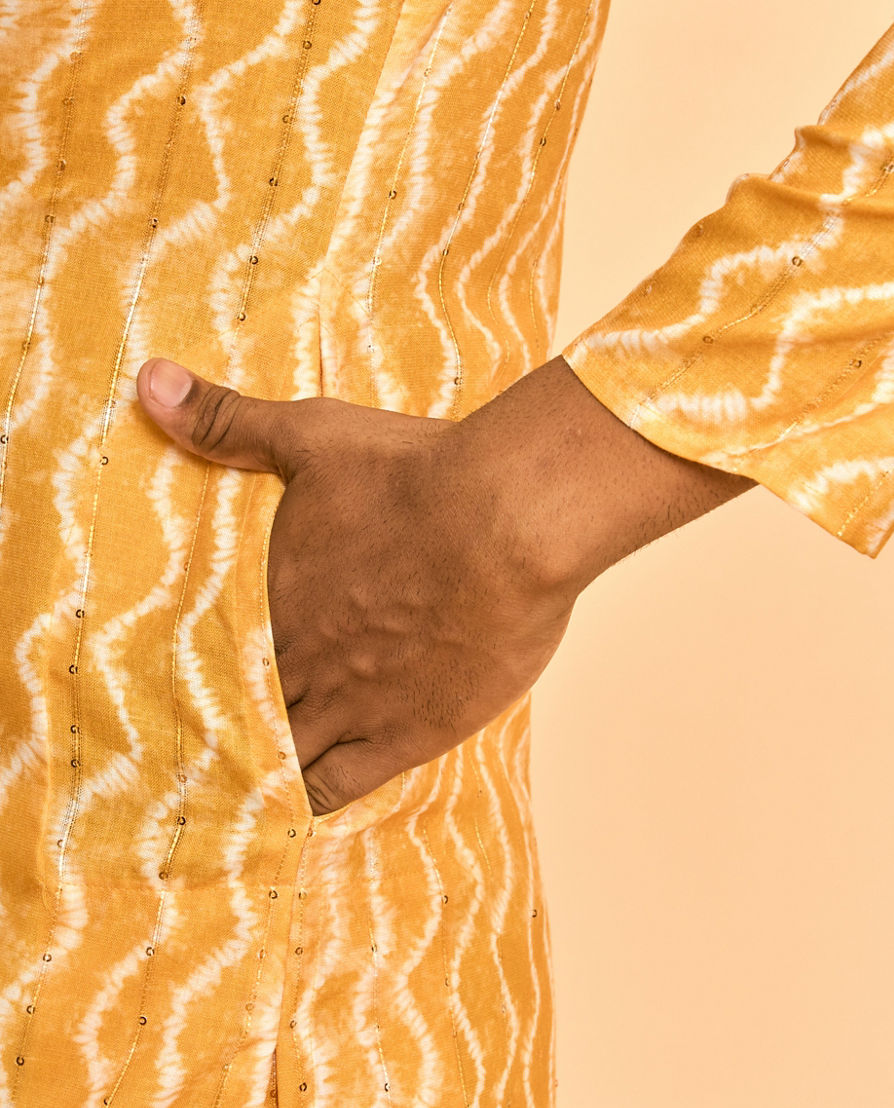 Diwas Men Sun-Kissed Celebration Yellow Kurta
