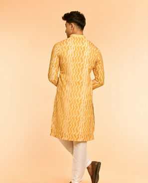 Diwas Men Sun-Kissed Celebration Yellow Kurta