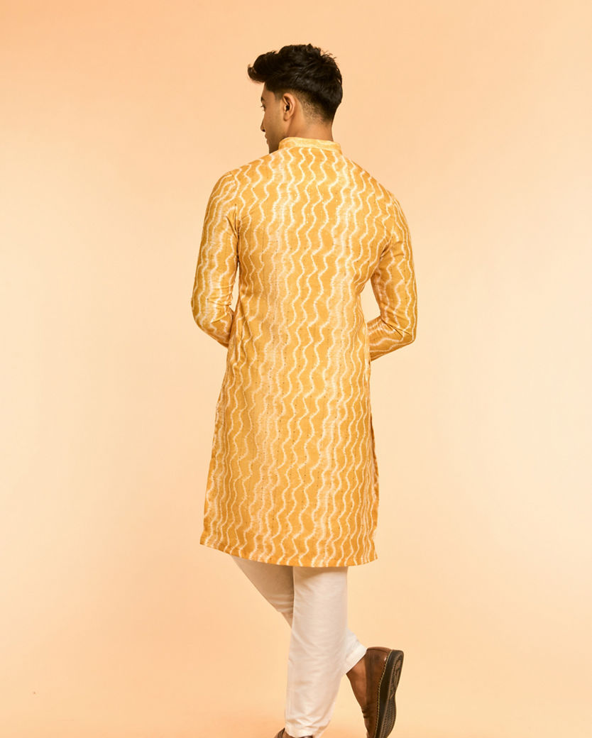 Diwas Men Sun-Kissed Celebration Yellow Kurta