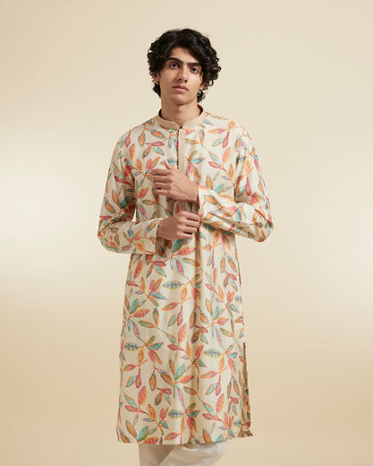 Diwas Men Beige Delight Kurta
