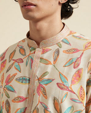 Diwas Men Beige Delight Kurta