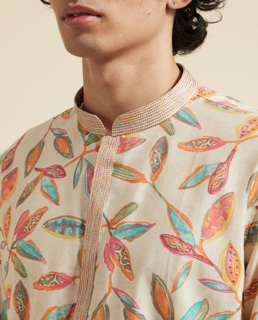 Diwas Men Beige Delight Kurta