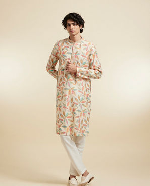 Diwas Men Beige Delight Kurta