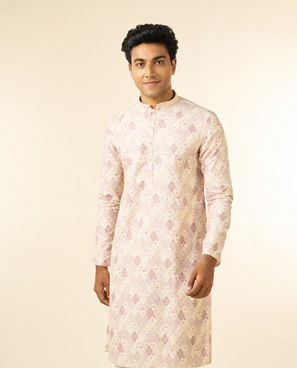 Diwas Men Lilac Elegance Kurta