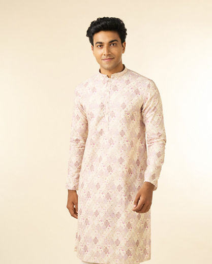 Diwas Men Lilac Elegance Kurta