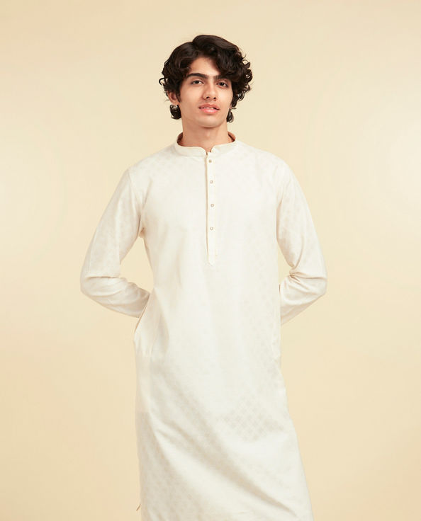 Diwas Men Cream Elegance Kurta