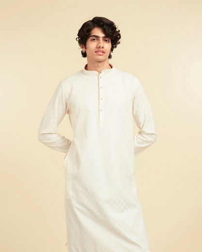 Diwas Men Cream Elegance Kurta