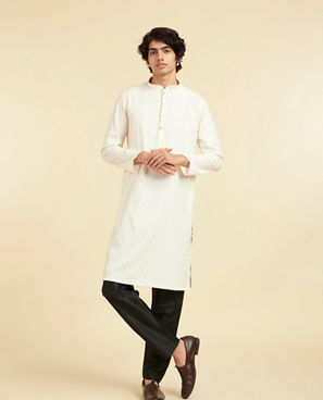 Diwas Men Cream Elegance Kurta