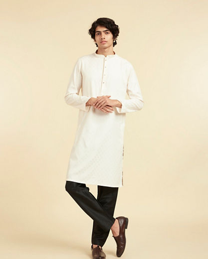 Diwas Men Cream Elegance Kurta