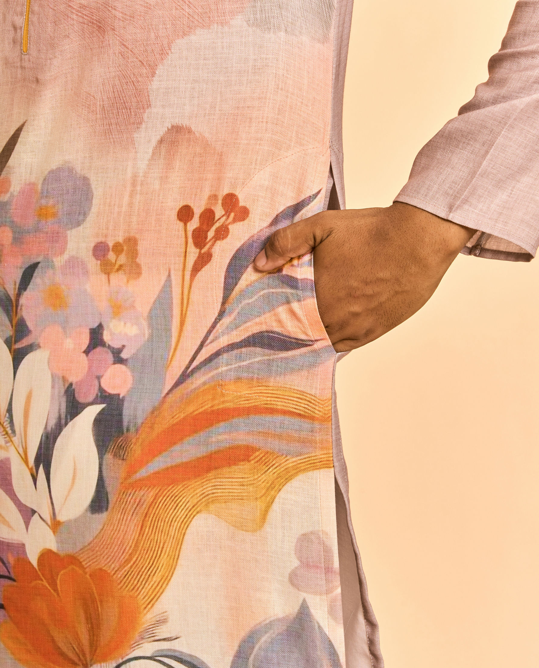 Diwas Men Lilac Elegance Kurta