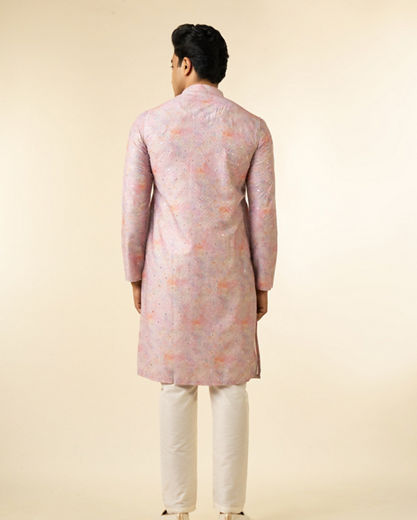 Diwas Men Dusty Pink Vibrance Kurta