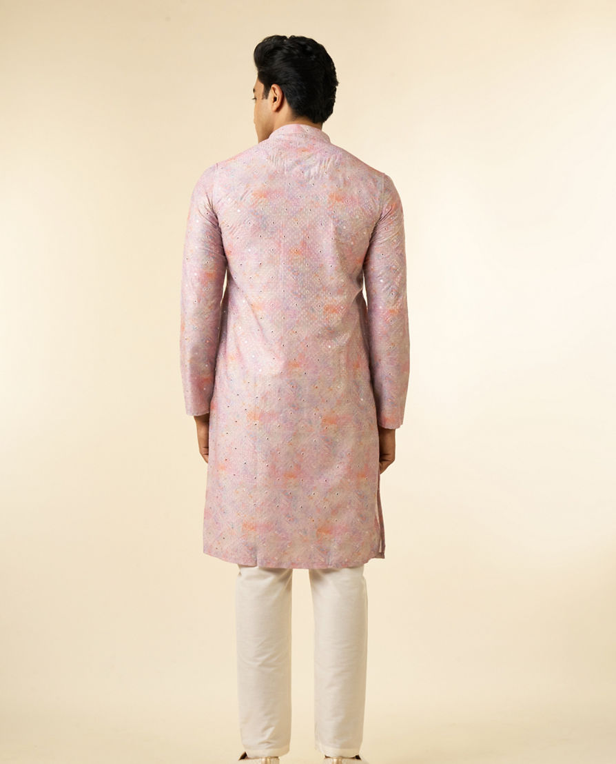 Diwas Men Dusty Pink Vibrance Kurta