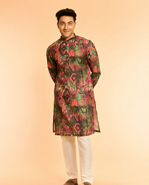 Diwas Men Emerald Elegance Kurta