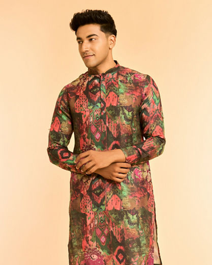 Diwas Men Emerald Elegance Kurta