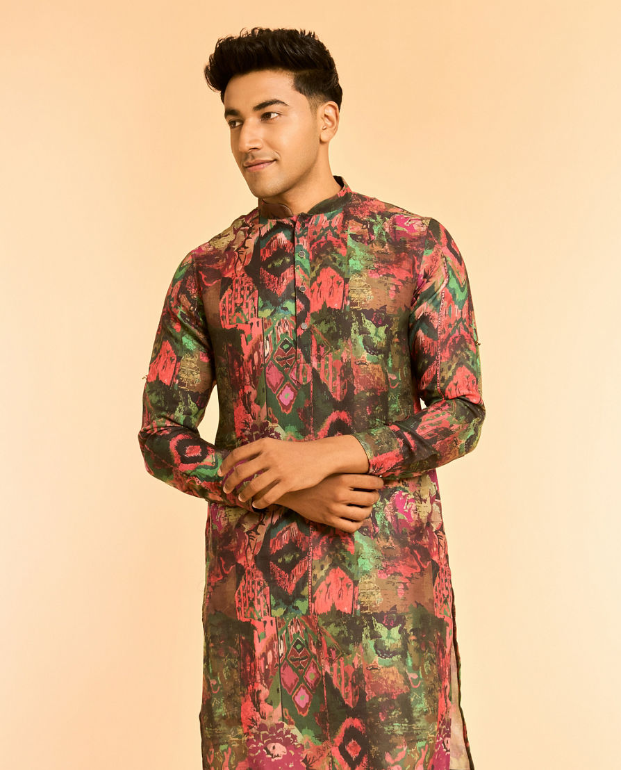 Diwas Men Emerald Elegance Kurta