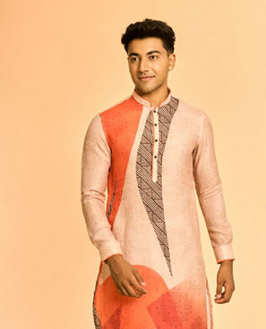 Diwas Men Beige Elegance Kurta
