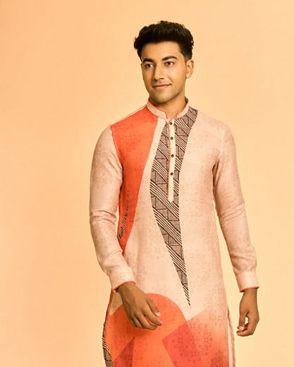 Diwas Men Beige Elegance Kurta