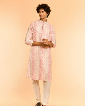 Diwas Men Peach Festive Charm Kurta