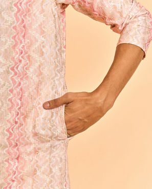 Diwas Men Peach Festive Charm Kurta