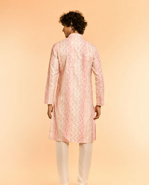 Diwas Men Peach Festive Charm Kurta