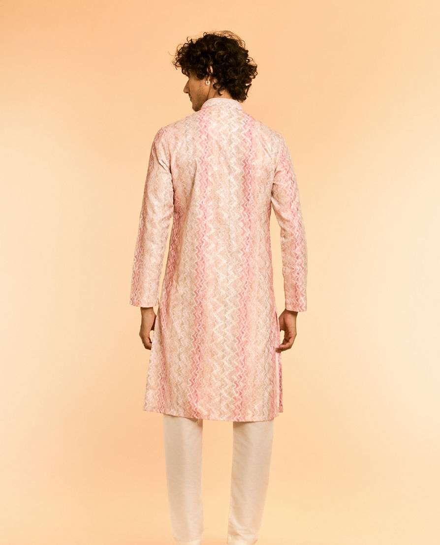 Diwas Men Peach Festive Charm Kurta