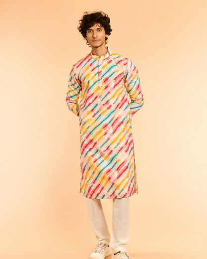 Diwas Men Ethereal White Cotton Kurta