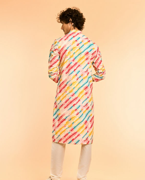 Diwas Men Ethereal White Cotton Kurta