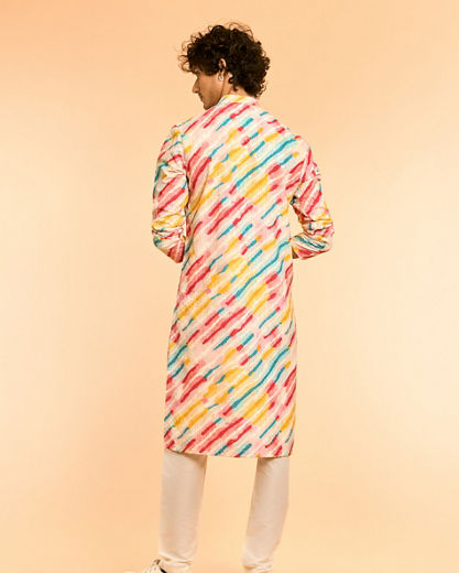 Diwas Men Ethereal White Cotton Kurta