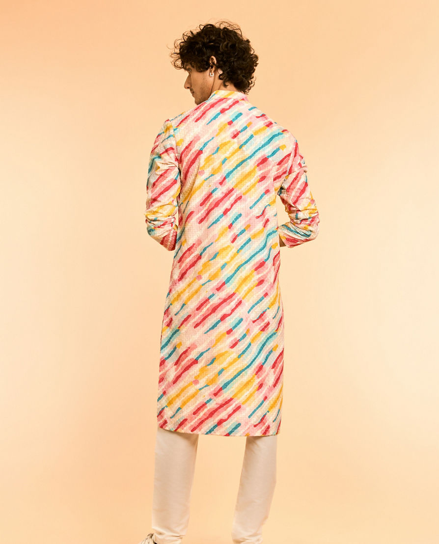 Diwas Men Ethereal White Cotton Kurta