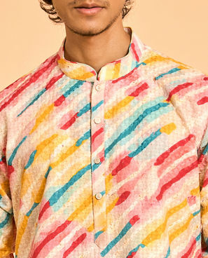 Diwas Men Ethereal White Cotton Kurta