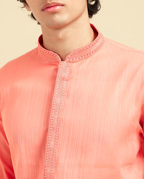 Diwas Men Coral Celebration Kurta