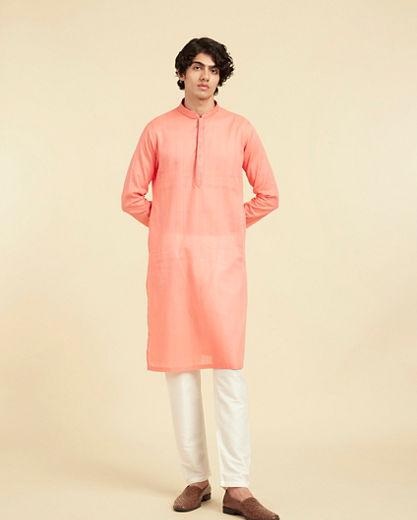Diwas Men Coral Celebration Kurta