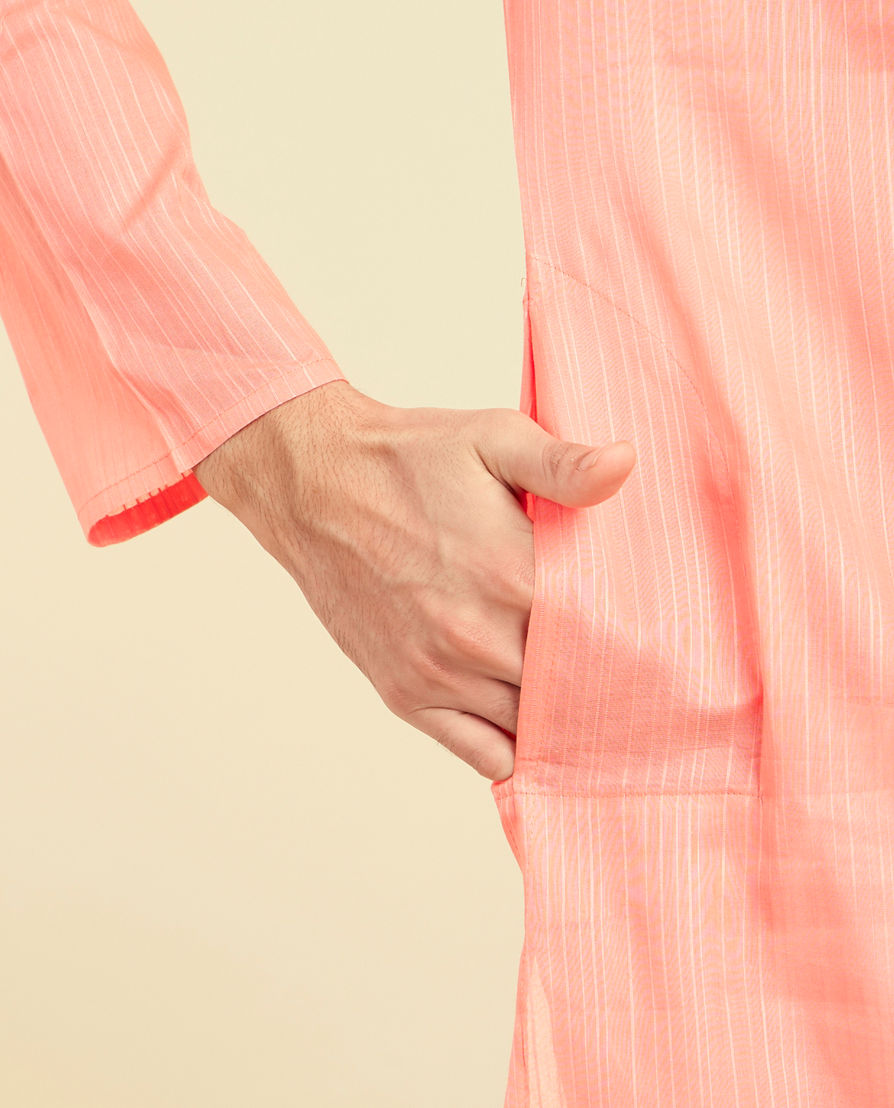 Diwas Men Coral Celebration Kurta