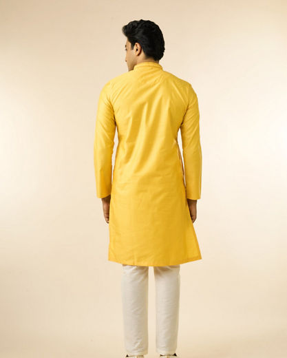 Diwas Men Radiant Mustard Festive Kurta