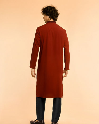 Diwas Men Maroon Magnificence Kurta