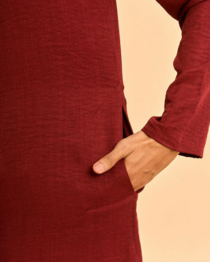 Diwas Men Maroon Magnificence Kurta