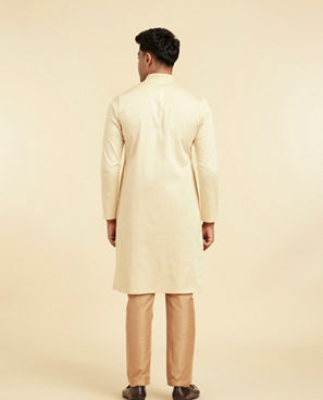 Diwas Men Beige Cotton Kurta Charm