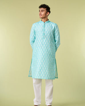 Diwas Men Light Blue Enchantment Kurta