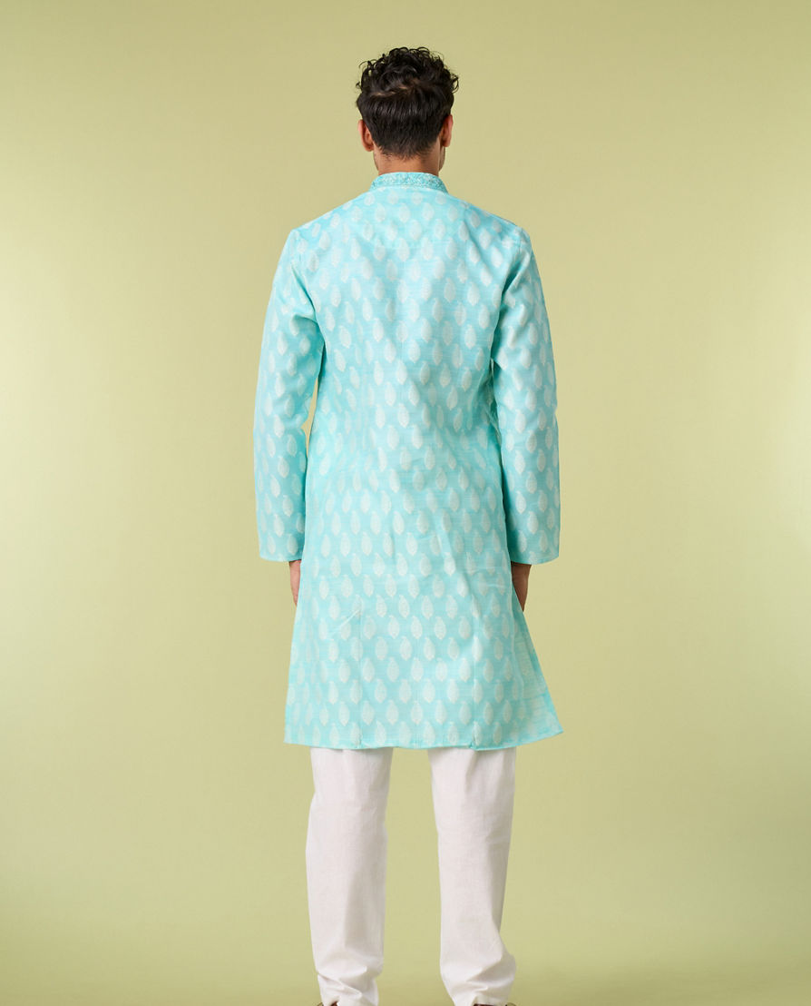 Diwas Men Light Blue Enchantment Kurta