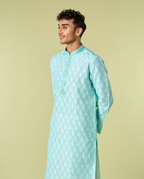 Diwas Men Light Blue Enchantment Kurta