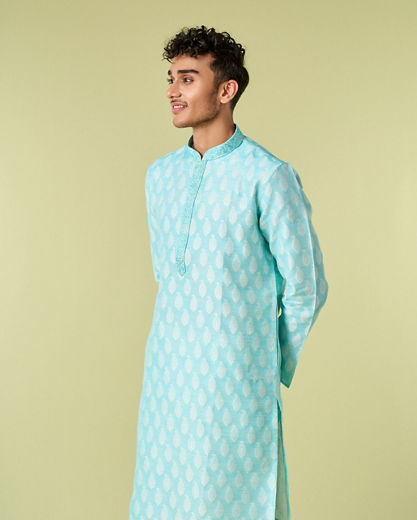Diwas Men Light Blue Enchantment Kurta
