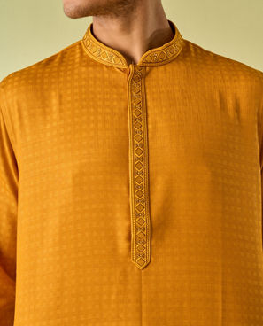 Diwas Men Mustard Hues Delight Kurta