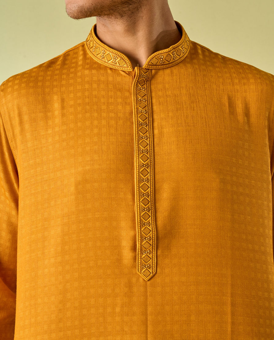 Diwas Men Mustard Hues Delight Kurta