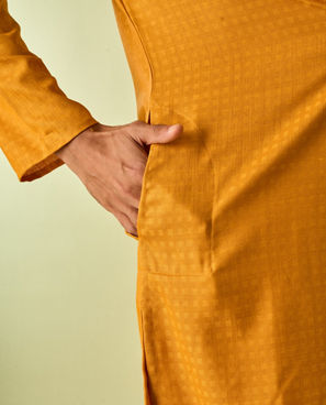 Diwas Men Mustard Hues Delight Kurta
