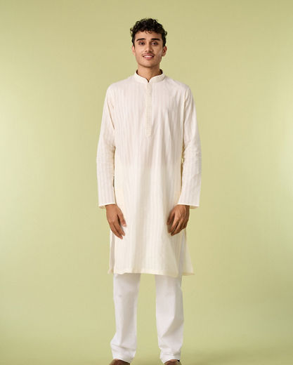 Diwas Men Cotton Purity Cream Kurta
