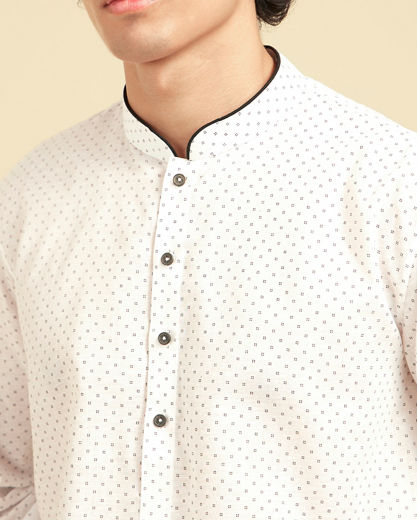 Diwas Men White Cotton Celebration Kurta