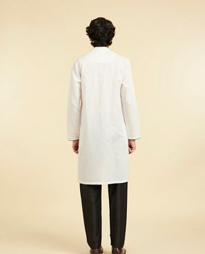Diwas Men White Cotton Celebration Kurta