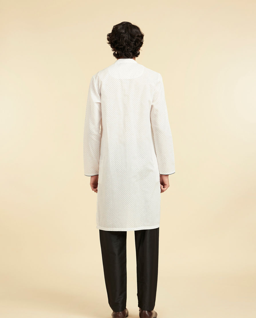 Diwas Men White Cotton Celebration Kurta