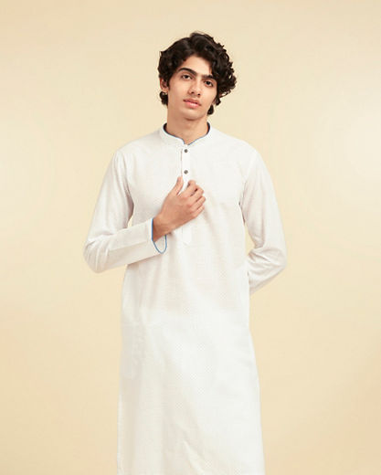Diwas Men Elegant White Kurta
