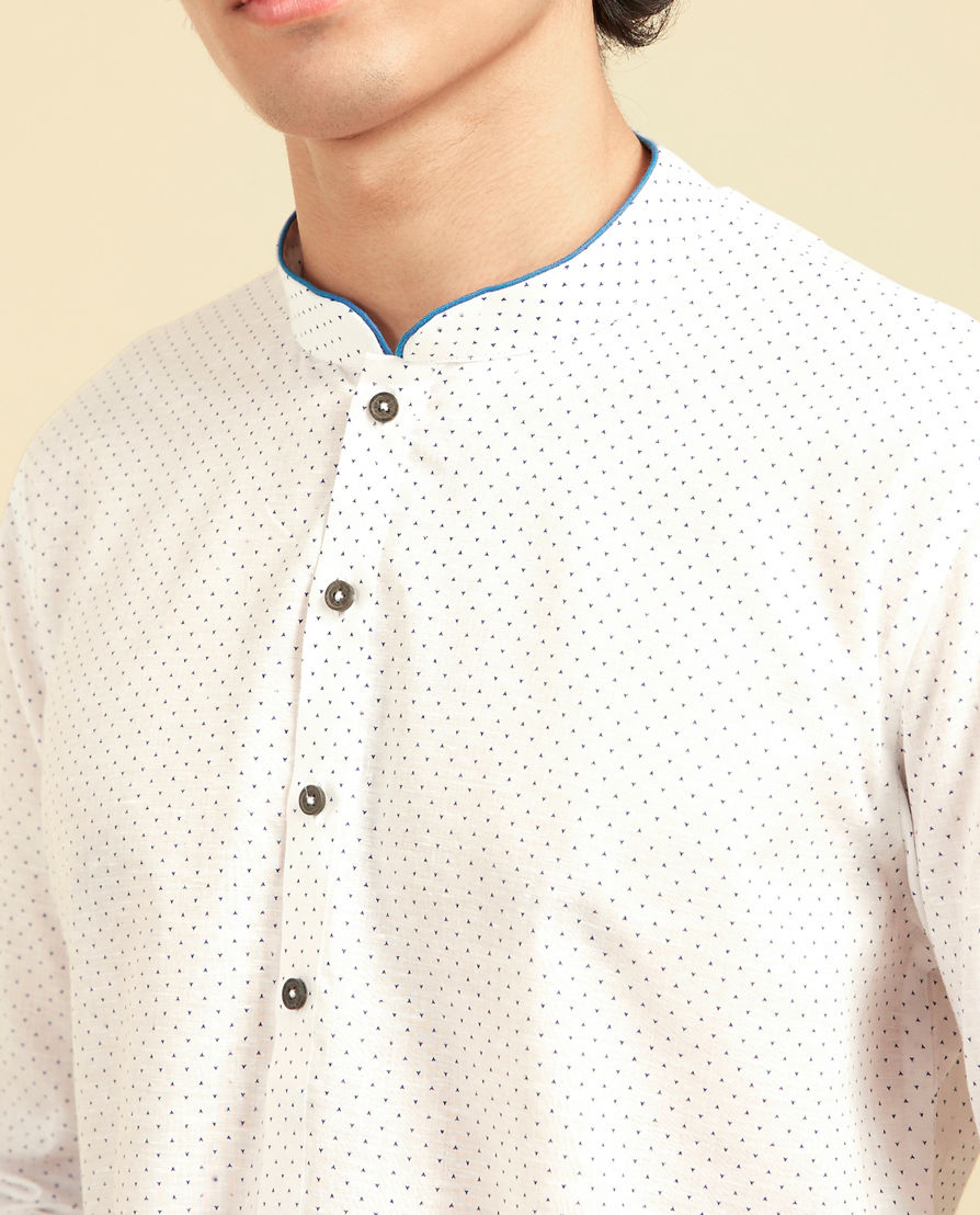 Diwas Men Elegant White Kurta